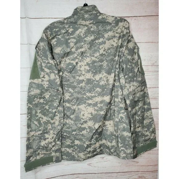 Military Army Combat Uniform Digital Camo Size Medium Long Field Jacket Coat